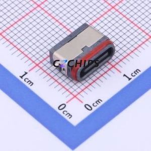 TYPE-C 16PFS 2JCB1.2-H7.45 IPX8 USB Connector SMD Connector Type-C USB 3.1 Female Sink Board - Product Image 1