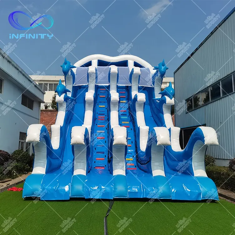 पार्टी घटना inflatable पानी के खेल आउटडोर पानी स्लाइड inflatable पानी पर्ची और स्लाइड के लिए बिक्री