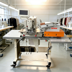 Máquina Automática de Alta Eficiencia <span class=keywords><strong>para</strong></span> Colocar Etiquetas TS-2210-VC-LB, Máquina de <span class=keywords><strong>Coser</strong></span> Etiquetas <span class=keywords><strong>para</strong></span> Bolsas de Jeans, Prendas de Vestir <span class=keywords><strong>para</strong></span> Exteriores y <span class=keywords><strong>Cuero</strong></span> - Product Image 1