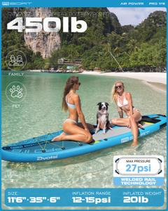 تصنيع الصين SUP قطرة غرزة الوقوف مجداف مجلس الصيد دروبشيبينغ اليوغا نفخ لوح التزلج - Product Image 4