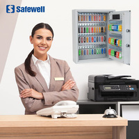 Saberwell KS4702E kata sandi Digital, kata sandi elektronik terpasang di dinding baja terlaris tag kunci terpasang