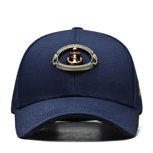 Hoge Kwaliteit Driedimensionale Koperen Logo Baseballcap Custom Logo Sportkap 5 Panel Cap