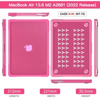 Coque de protection ultra-fine antichoc pour MacBook Pro 13/14, étui mat anti-rayures, coque transparente pour MacBook Air 13.6