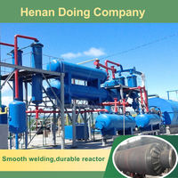 Usine de pyrolyse de déchets plastiques Henan DOING, ligne de production de 5 à 10 tonnes d'huile combustible à partir de déchets plastiques PP PE PS