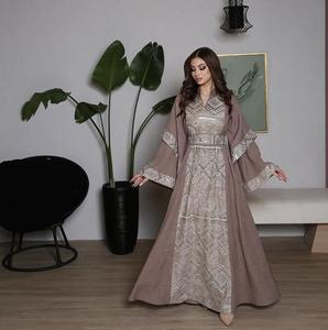 ชุดมุสลิมสำหรับผู้หญิงเสื้อคลุมคาร์ดิแกน<span class=keywords><strong>2</strong></span>ชิ้น, ชุดเดรสมุสลิมชุดแต่งกายสุภาพเรียบร้อย2025 - Product Image 1