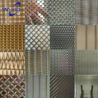 Maille décorative pour mur extérieur Tête de porte Rideau de plafond Grillage laminé en verre pour mur Grillage en acier