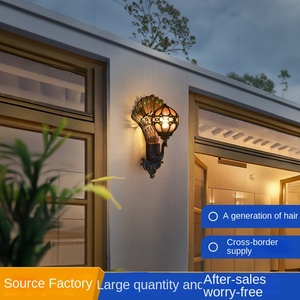 3W/5W/7W Solar <b>Outdoor</b> Wall Light Aluminum Glass LED Moisture-Proof Waterproof IP65 Cylinder Shape Villa Balcony Lighting High - Product Image 6