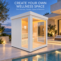 Salle de sauna sur mesure OEM, dimension personnalisée, construite sur mesure pour le repos intérieur, le bien-être et une zone de loisirs confortable
