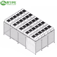 Salle blanche YANING (Salle blanche simple) avec filtre HEPA FFU pour usage industriel/laboratoire