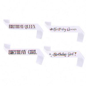 Cinturón de Etiqueta Personalizado para Fiesta de Cumpleaños o Boda, Diseño de Reina Fabulosa, Correa Digital en Oro Rosa, Suave y Romántica, Artículo Promocional para Fiestas - Product Image 6