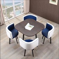 Nouveau design Économisez de l'espace Chaise et tables de salle à manger populaires Ensemble de salle à manger pour la maison et l'hôtel