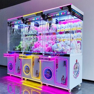 Máquina expendedora de juguetes con grúa de arcade de metal, LED RGB, para 3 jugadores, con diseño de grafiti personalizado 2026, para cine y centro comercial - Product Image 2