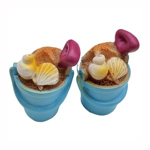 100 mini-seaux de plage, ornements coquillages, jouets miniatures pour maison de poupée, accessoires de scène pour maison de poupée - Product Image 3