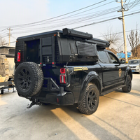Camper 4x4 pour expéditions, coque renforcée, adaptable à un pick-up, pour terrains extrêmes et voyages tout-terrain