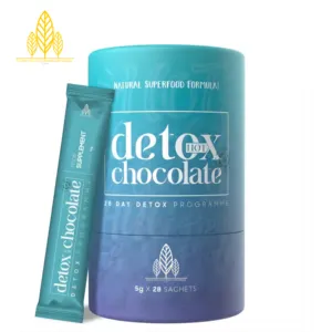 Instant Detox Chocolate Powder Nourishing Energising Superfood Supplement Enriched with Carnitine for Weight Loss Powder