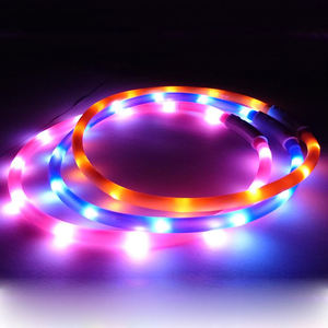 <span class=keywords><strong>Collar</strong></span> Ajustable para Perros con Luces LED Luminoso y Parpadeante, Brilla en la Noche, Plástico Ecológico y Seguro para Mascotas - Product Image 6