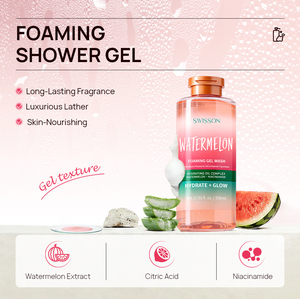 Gel Doccia Profumato all'Anguria a Lunga Durata con Niacinamide, <span class=keywords><strong>Naturale</strong></span> e Lussuoso per Hotel, OEM Personalizzato, Rinfrescante e Idratante - Product Image 3