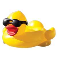 Flotteur gonflable de piscine, flotteur géant de canard jaune