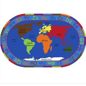 Alfombra de Juego Infantil de Nailon Estampado, Personalizada, Antideslizante, Duradera, Educativa, <span class=keywords><strong>para</strong></span> <span class=keywords><strong>Biblioteca</strong></span>, Rincón de Lectura - Product Image 3