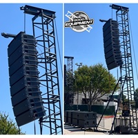 Support de levage vertical pour enceintes Line Array électriques, type tour de levage en treillis pliable pour systèmes d'enceintes en ligne
