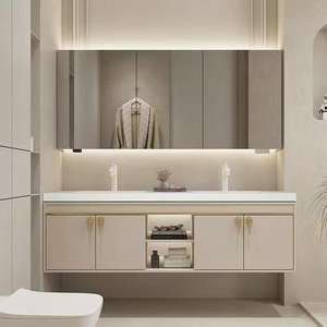 Shaker Style Bathroom <b>Vanities</b> White <b>Wooden</b> Double Sink Bathroom <b>Vanities</b> - Product Image 5