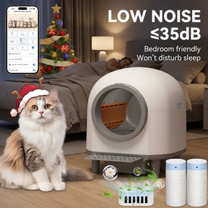 Schlaffreundliche, extrem leise (≤35dB) automatische Katzentoilette mit Selbstreinigungsfunktion, geräuscharm für den Heimgebrauch. - Product Image 1