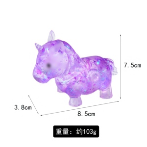 Stress Relief Unicorn Squishy Stress Ball Glitter Squeeze Toy Slow Rebound Feature Boys Kids Maltose Series Children Toy Gift - Product Image 4