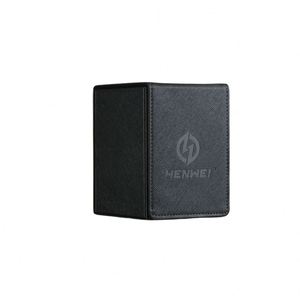 Boîte de rangement pour cartes en PU durable FX, double porte, capacité de plus de 50 cartes, grand rangement, porte-cartes en cuir pour collection de jeux de société - Product Image 4