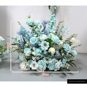 Ensemble d'arche florale de style européen Tyrian Purple, fleurs artificielles, décoration d'arche de mariage, décoration d'événements, fleurs décoratives pour mariage - Product Image 5