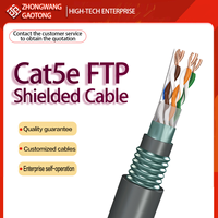 Câble Cat5e SFTP double blindage pour l'automatisation industrielle, protection EMI, câble Ethernet double blindage, Cat5e blindé EMI
