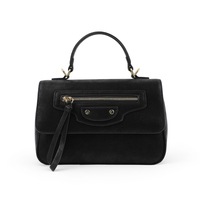 Sacs à main en cuir véritable LZ Factory, sacs à bandoulière à poignée supérieure, sacs messager à pompons, sacs fourre-tout en cuir de vachette véritable pour femmes