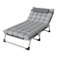 Chaise longue pliable professionnelle en métal à hauteur réglable, facile à transporter, pour la maison, le bureau, l'extérieur, la chambre moderne, l'hôtel