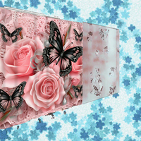 Magnifiques rideaux de douche en polyester imperméables, modernes et écologiques, avec impression numérique de fleurs fraîches colorées et de papillons classiques