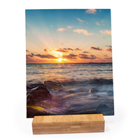 Cadre photo Funia respectueux de l'environnement, cadre photo en PVC avec support, sublimation sur bois