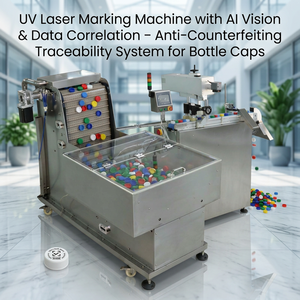Máquina de Marcado Láser UV para Tapas de Botellas con Sistema de Inspección Visual por IA y Correlación de Datos, Trazabilidad Anti-Falsificación - Product Image 2