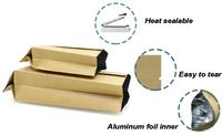 Sacs d'emballage alimentaire personnalisables en papier kraft thermoscellable 250g 1kg avec intérieur en aluminium et soufflets latéraux pour noix et épices