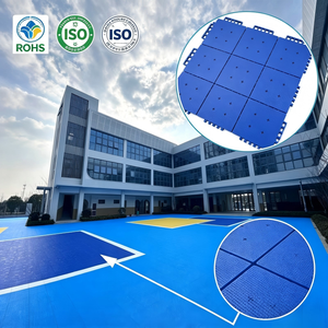 Suelo Deportivo Suspendido Encastrable de PP con Absorción de Impactos, Antideslizante para Exteriores, para Jardín de Infancia, Cancha de Baloncesto - Product Image 1