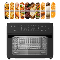 Four à toaster électrique multifonctionnel, capacité XL de 30 L, 18 modes de cuisson, chauffage uniforme, parfait pour une utilisation familiale, four électronique