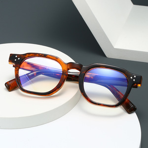 Gafas Fotocromáticas Anti-Luz Azul Europeas y Americanas, Montura Cuadrada, Gafas de Alta Gama para Hombre, Montura Multicolor - Product Image 2