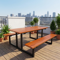 Meubles d'extérieur, tables de pique-nique commerciales pour l'extérieur, tables de pique-nique pour patio et parc, bancs de jardin, sièges d'extérieur pour cour et école