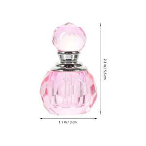 Wholesale <b>Mini</b> Pink Crystal Cow Skulls Striped <b>Perfume</b> <b>Bottle</b> Empty Refillable Scent <b>Bottle</b> Decorative Fragrance Vial - Product Image 2