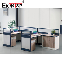 Ekintop - Bureau de travail modulaire en bois MDF en forme de T, design moderne, à vendre