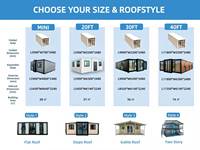 Maison préfabriquée extensible à installation rapide pour bureau