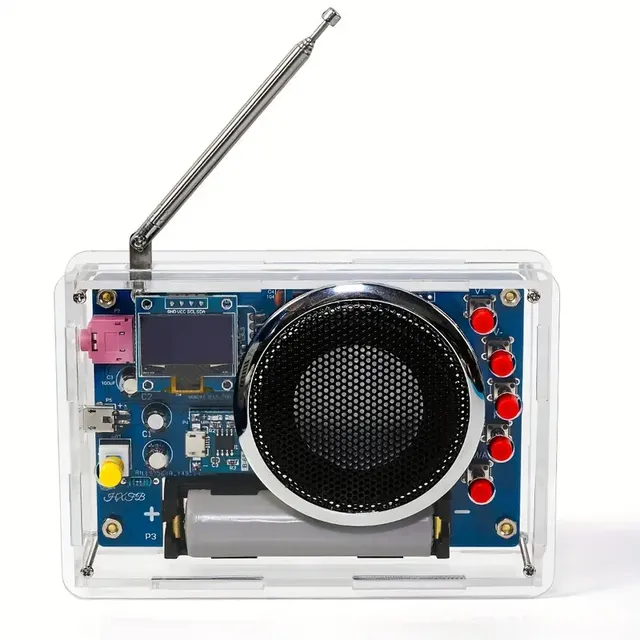 DIY Radio Kit with OLED Display - RDA5807, 87-108MHz,  Ideal for Soldering Practice & Education