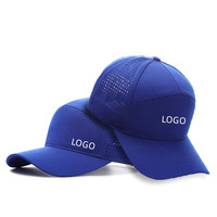 Casquette de sport de course à pied 7 panneaux non structurée de haute qualité de style européen et américain Casquette de baseball de camping-car à séchage rapide pour hommes