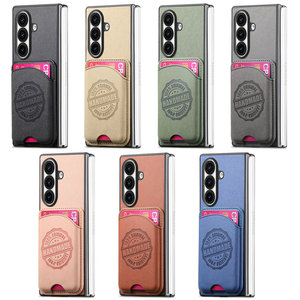 เคสโทรศัพท์ฝาหลังแบบแม่เหล็กไฮบริดทำ<span class=keywords><strong>มือ</strong></span>หนังยีนส์สำหรับ Samsung <span class=keywords><strong>Galaxy</strong></span> <span class=keywords><strong>Z</strong></span> <span class=keywords><strong>Fold</strong></span> 7พร้อมช่องใส่บัตร - Product Image 6