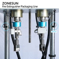 ZONESUN ZS-FE1 – extincteur automatique à quatre têtes, Machine de remplissage, de capsulage et d'étiquetage de poudre sèche