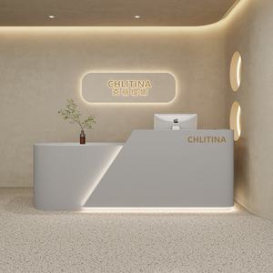 Réception de marché moderne personnalisée, comptoir de réception blanc pour spa - Product Image 6