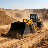 Chargeuse sur pneus SRY Mining 31,6 tonnes 261 kW Diesel, godet de 9 m, force de traction de 225 kN, garantie 1 an, puissance de creusement élevée