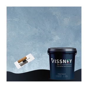 Peinture liquide acrylique Vissney de qualité supérieure pour murs intérieurs, effet velours métallisé scintillant, écologique et résistante à l'humidité - Product Image 2
